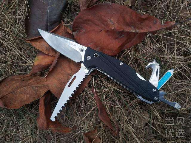 三刃木多功能户外折叠小刀体验 好文 当贝优选